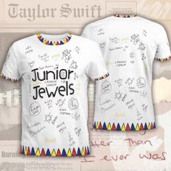 Junior Jewels Shirt, Custom Name and Number Taylor Shirt, You Belong With Me Outfit, Junior Jewels Taylor Eras Tour Meaningful Gift For Family Gift For Boyfriend Valentine Gift