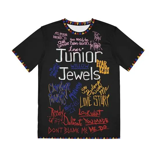 Junior Jewels ft. The Eras Tour Opening Night Setlist 3D Shirt Meaningful Gift For Family Gift For Boyfriend Valentine Gift