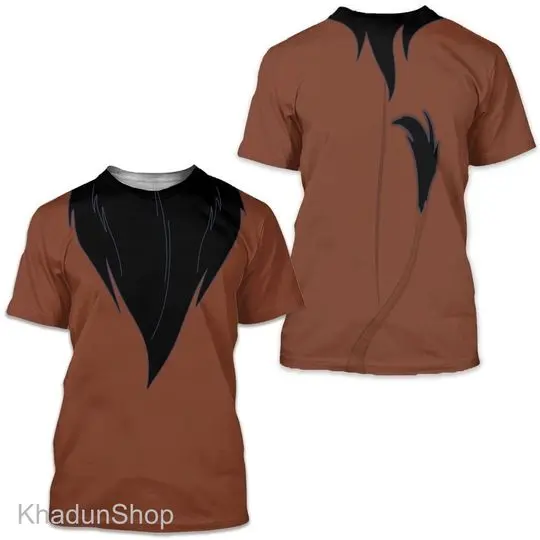Lion King 3D Shirt, Lion King Scar Cosplay Matching Shirt, Animal Kingdom Meaningful Gift For Family Gift For Boyfriend Valentine Gift