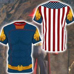 Homelander Antagonists Characters Cosplay 3D, Halloween Costume For Family Group T Shirt Meaningful Gift For Family Gift For Boyfriend Valentine Gift