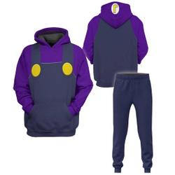 Long-Limbed Villain Full Over Print 3D Shirt, Purple-Hat Video Game Character Cosplay Hoodie