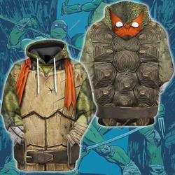 Turtle Superhero Halloween Cosplay 3D All Over Print Hoodie