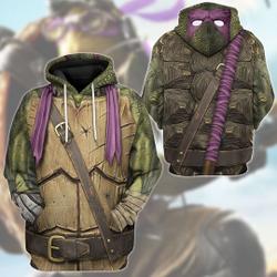 Turtle Superhero Halloween Cosplay 3D Shirt, Halloween All Over Print Movie