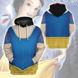 Snow White Princess Full Over Print 3D Hoodie, Snow White Princess Cosplay