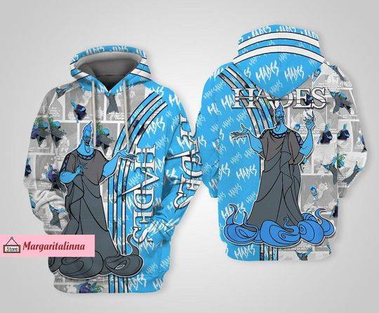 Disney Hades Hoodies, Disney Hades 3D Hoodie, Hercules Hades