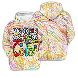 Broken Crayons Still Color Shirt, Broken Crayons Still Color 3D Hooodie