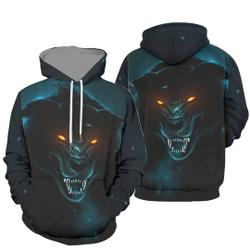 Custom Personalized Graphic Wolf 3D Hoodie