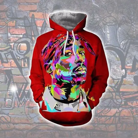 Tupac Hoodie Painting Concept 3D Hoodie
