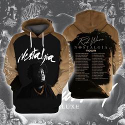 Rod Wave Nostalgia Concert Rap Hoodie 3D, World Tour 2023 Tickets Vintage 3D Hoodie