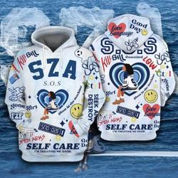 Sza SOS New Album Hoodie 3D, Music Concert 3D Hoodie