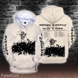 Avenged Sevenfold Life Is But A Dream North American Tour 3D Hoodie