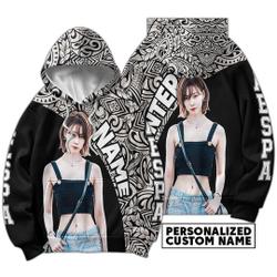 3D Custom Name Winter Kpop Shirt, 3D Aespa Hoodie