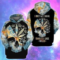 Skull personalize hoodie 3D, Custom 3D Graphic Printed 3D Hoodie All Over Print Hoodie