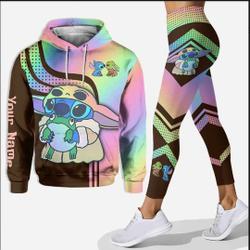 Stitch Hoodie And Leggings/ Stitch sweatshirt/ Stitch zip hoodie, Personalized Stitch Gift