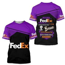 FedEx T-Shirt, 3D T-Shirt Meaningful Gift For Family Gift For Boyfriend Valentine Gift