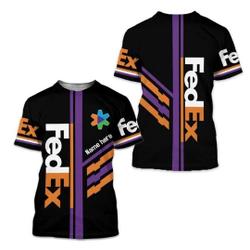 Personalized FedEx T-Shirt, 3D T-Shirt Meaningful Gift For Family Gift For Boyfriend Valentine Gift
