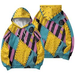 Sally 3D Hoodie, Love Halloween Costume Sweatshirt, Couple Cosplay 3D Hoodie