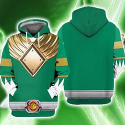 Green Ranger Hoodie,Green Ranger MMPR Cosplay Costume 3D Hoodie