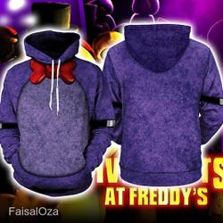 All Over Print Five Nights Hoodie Hoodie| Bonnie 3D Hoodie