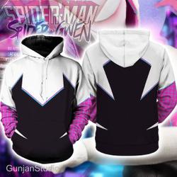 Ghost-Spider 3D Full Over Print Hoodie | Spider Man Across The SpiderVerse 3D Hoodie
