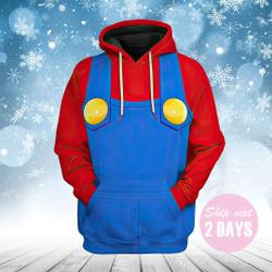 Mario Custom Hoodie Apparel Unisex 3D Hoodie
