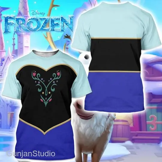 Frozen Characters 3D Costume3D Shirt Meaningful Gift For Family Gift For Boyfriend Valentine Gift
