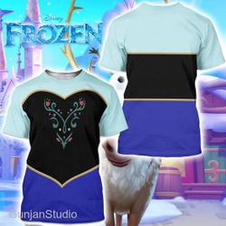 Frozen Characters 3D Costume3D Shirt Meaningful Gift For Family Gift For Boyfriend Valentine Gift