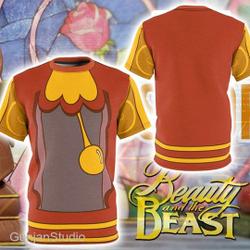 Cogsworth 3D , Princess Clock Movie Characters 3D Shirt Meaningful Gift For Family Gift For Boyfriend Valentine Gift