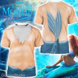 Mermaid King Costume Cosplay 3D Shirt Meaningful Gift For Family Gift For Boyfriend Valentine Gift