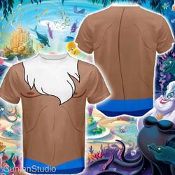 King Triton 3D Hoodie, Merfolk Cartoon Film All Over Print 3D Shirt Meaningful Gift For Family Gift For Boyfriend Valentine Gift