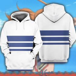 Costume Young Nammi Hoodie, Nammi Blue and White Striped Cosplay