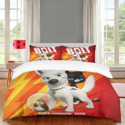 Disney Bolt 3 Pcs Beddings,Cartoon Anime bedroom decorGift For Your Girlfriend Boyfriend Gift For Love Gift For Friend Best Valentine Present Holiday Gift