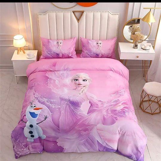 Frozen Elsa Brand new duvet set Bedding Set Gift For Your Girlfriend Boyfriend Gift For Love Gift For Friend Best Valentine Present Holiday Gift