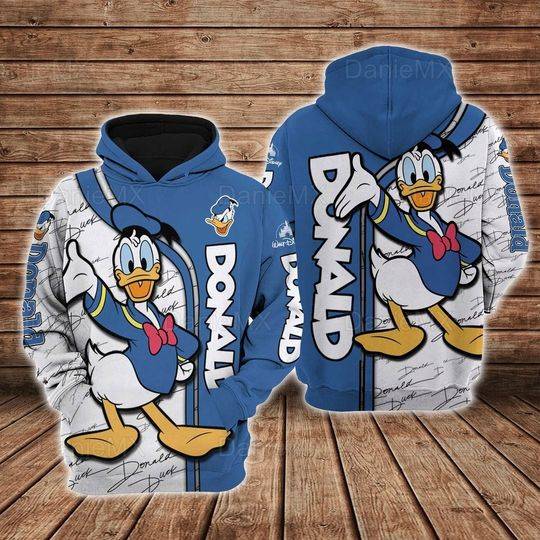 Disney Funny Donald Duck 3D Hoodie