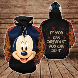 Disney Funny Mickey Quote 3D Hoodie
