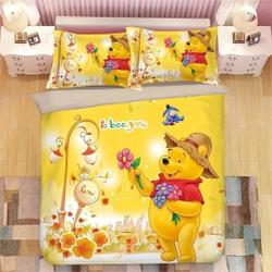 Winnie the Pooh ThreeDuvet Cover Pillowcase Bedding Set Gift For Your Girlfriend Boyfriend Gift For Love Gift For Friend Best Valentine Present Holiday Gift