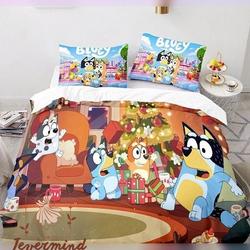 BlueyDad Bedding Set, BlueyDad Family Bedding Set, BlueyDadGift For Your Girlfriend Boyfriend Gift For Love Gift For Friend Best Valentine Present Holiday Gift