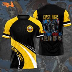 Gun N' Roses North America Tour 2023 3D Shirt Meaningful Gift For Family Gift For Boyfriend Valentine Gift