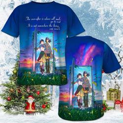 3D T-Shirt Printed Fashion Suzume Shirt Meaningful Gift For Family Gift For Boyfriend Valentine Gift