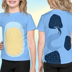 Blue 3D Shirt, Family Custom Halloween Shirt Meaningful Gift For Family Gift For Boyfriend Valentine Gift