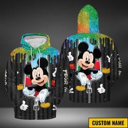 Disney Mickey Hoodies 3D Shirt, Mickey Mouse Pullover Hoodie