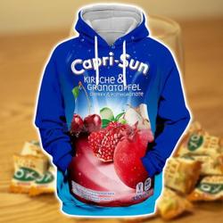 Juice Fruit Halloween Costume 3D Hoodie, Halloween Chocolate Bar Cosplay 3D Hoodie