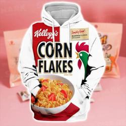 Cereal Corn Flakes Halloween 3D Hoodie, Group Halloween Costumes 3D Hoodie