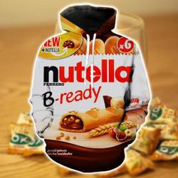 Nutella Food Cosplay Matching 3D Hoodie, Nutella Food 3D Hoodie