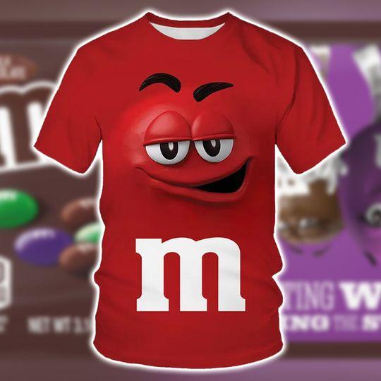 M And M Halloween Costume 3D Hoodie, M&M Face Halloween Costume