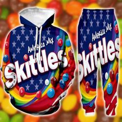 Chocolate Candy Skittle Fruits Halloween 3D Shirt, Candy Group Costumes