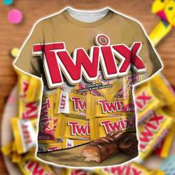 Candy Twix Halloween Costume 3D Hoodie, Twix left and right 3D Shirt Meaningful Gift For Family Gift For Boyfriend Valentine Gift