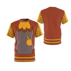 Funny Wood Clock Shirt, Princess Clock Movie Characters Halloween Cosplay Costume Meaningful Gift For Family Gift For Boyfriend Valentine Gift