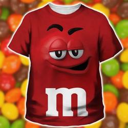 M And M Halloween Costume 3D Hoodie, M&M Face Halloween 3D Shirt Meaningful Gift For Family Gift For Boyfriend Valentine Gift