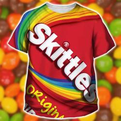 Skittles S t shirt Halloween 3D Costume, Teacher Group Halloween 3D Shirt Meaningful Gift For Family Gift For Boyfriend Valentine Gift